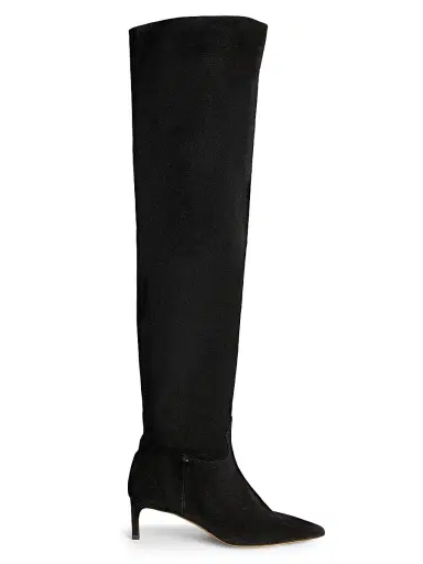 Ulla Johnson Women's Carolina 55MM Suede Over-The-Knee Boots - Black - Size 10 | Thumbnail 1 Ulla Johnson Women's Carolina 55MM Suede Over-The-Knee Boots - Black - Size 10 | Thumbnail 1