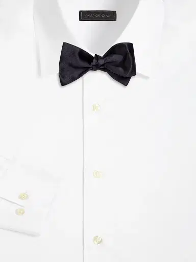 Giorgio Armani Men's Woven Silk Bow Tie - Blu Notte | Thumbnail 2 Giorgio Armani Men's Woven Silk Bow Tie - Blu Notte | Thumbnail 2