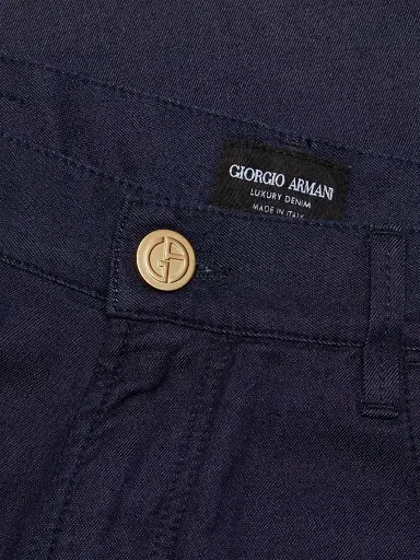 Giorgio Armani Men's Lux Stretch Straight Jeans | Thumbnail 7 Giorgio Armani Men's Lux Stretch Straight Jeans | Thumbnail 7