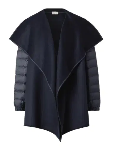 Moncler Wool-blend Felt And Quilted Shell Down Jacket | Thumbnail 1 Moncler Wool-blend Felt And Quilted Shell Down Jacket | Thumbnail 1