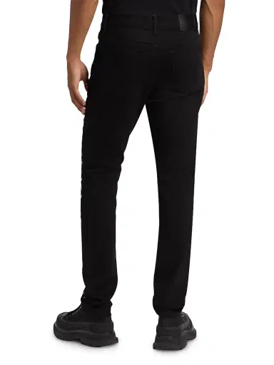 RTA Men's Bryant Cross Stretch High-Rise Slim-Fit Jeans - Black Cross - Size 29 | Thumbnail 5 RTA Men's Bryant Cross Stretch High-Rise Slim-Fit Jeans - Black Cross - Size 29 | Thumbnail 5