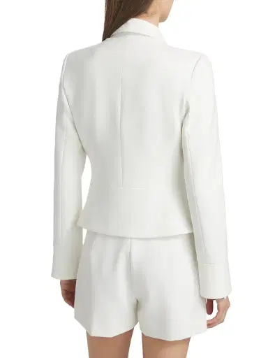 Derek Lam 10 Crosby Women's Elizabeth Peplum Jacket - Soft White | Thumbnail 5 Derek Lam 10 Crosby Women's Elizabeth Peplum Jacket - Soft White | Thumbnail 5
