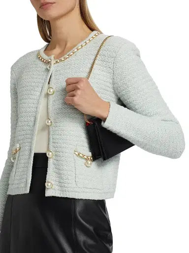 Generation Love Women's Kelly Chain Cardigan - Opal Melange | Thumbnail 6 Generation Love Women's Kelly Chain Cardigan - Opal Melange | Thumbnail 6