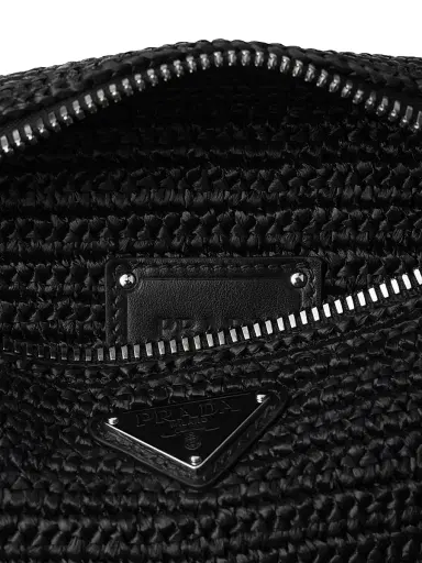 Prada Men's Crochet Belt Bag - Black | Thumbnail 4 Prada Men's Crochet Belt Bag - Black | Thumbnail 4