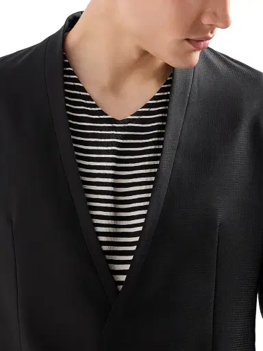 Giorgio Armani Men's Fashion Tonal Stripe Suit - Black - Size 40 | Thumbnail 6 Giorgio Armani Men's Fashion Tonal Stripe Suit - Black - Size 40 | Thumbnail 6