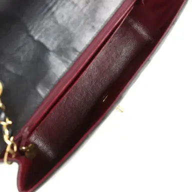 Chanel Vintage Chanel Small Diana Flap Bag Black Lambskin Gold Hardware | Thumbnail 8 Chanel Vintage Chanel Small Diana Flap Bag Black Lambskin Gold Hardware | Thumbnail 8