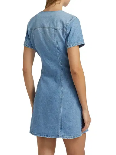 Rails Women's Saratoga Denim Trucker Minidress - Faded Seaglass | Thumbnail 5 Rails Women's Saratoga Denim Trucker Minidress - Faded Seaglass | Thumbnail 5