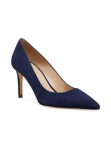 Stuart Weitzman Women's Stuart Power 75MM Suede Pumps | Thumbnail 2 Stuart Weitzman Women's Stuart Power 75MM Suede Pumps | Thumbnail 2
