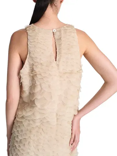 TWP Women's Fishscale Shell Silk Top - Khaki - Size XL | Thumbnail 5 TWP Women's Fishscale Shell Silk Top - Khaki - Size XL | Thumbnail 5