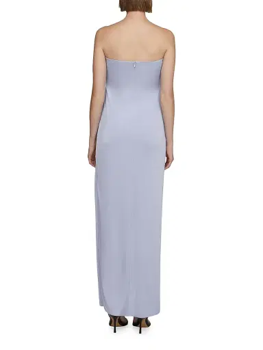 Et Ochs Women's Lila Satin Strapless Gown - Periwinkle | Thumbnail 5 Et Ochs Women's Lila Satin Strapless Gown - Periwinkle | Thumbnail 5