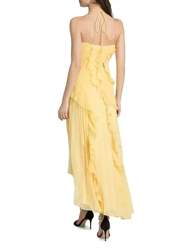AMUR Women's Lorelie Ruffle Halterneck Gown - Lotus | Thumbnail 5 AMUR Women's Lorelie Ruffle Halterneck Gown - Lotus | Thumbnail 5