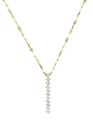 Lana Women's Mini Flawless 14K Yellow Gold & 0.28 TCW Diamond Lariat Necklace - Yellow Gold | Thumbnail 1 Lana Women's Mini Flawless 14K Yellow Gold & 0.28 TCW Diamond Lariat Necklace - Yellow Gold | Thumbnail 1