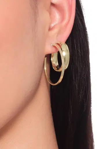 Lana Women's Flash 14K Yellow Gold Hoop Earrings - Yellow Gold | Thumbnail 2 Lana Women's Flash 14K Yellow Gold Hoop Earrings - Yellow Gold | Thumbnail 2
