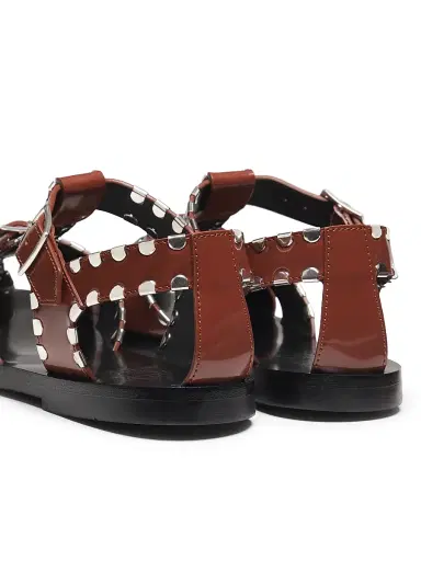 Bally Women's Pasely Leather Fisherman Sandals - Russet | Thumbnail 3 Bally Women's Pasely Leather Fisherman Sandals - Russet | Thumbnail 3