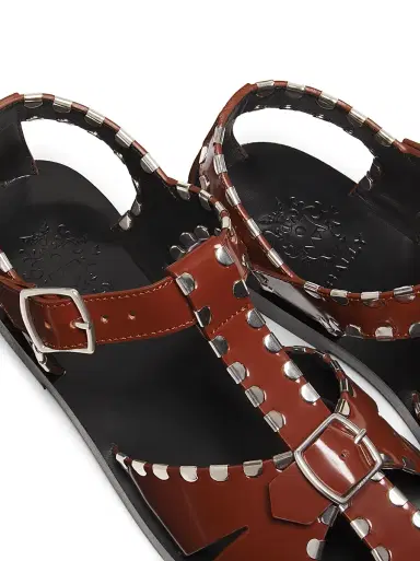 Bally Women's Pasely Leather Fisherman Sandals - Russet | Thumbnail 5 Bally Women's Pasely Leather Fisherman Sandals - Russet | Thumbnail 5