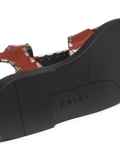 Bally Women's Pasely Leather Fisherman Sandals - Russet | Thumbnail 6 Bally Women's Pasely Leather Fisherman Sandals - Russet | Thumbnail 6