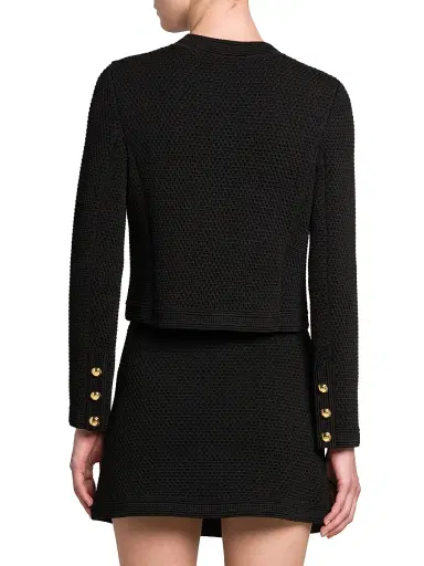 TOM FORD Women's Compact Mesh Crop Jacket - Black | Thumbnail 5 TOM FORD Women's Compact Mesh Crop Jacket - Black | Thumbnail 5