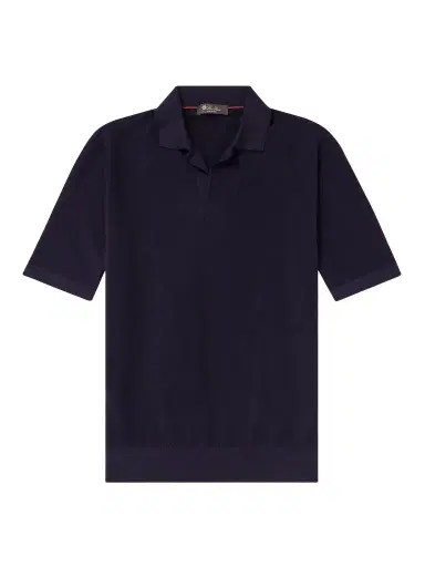 Loro Piana Cotton and Silk-Blend Piqué Polo Shirt - Men | Thumbnail 1 Loro Piana Cotton and Silk-Blend Piqué Polo Shirt - Men | Thumbnail 1