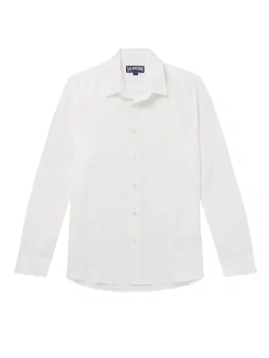Vilebrequin Caroubis Cotton and Linen-Blend Gauze Shirt - Men | Thumbnail 1 Vilebrequin Caroubis Cotton and Linen-Blend Gauze Shirt - Men | Thumbnail 1
