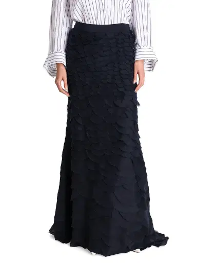 TWP Women's Everlasting Love Silk Maxi Skirt - Midnight - Size 4 | Thumbnail 3 TWP Women's Everlasting Love Silk Maxi Skirt - Midnight - Size 4 | Thumbnail 3