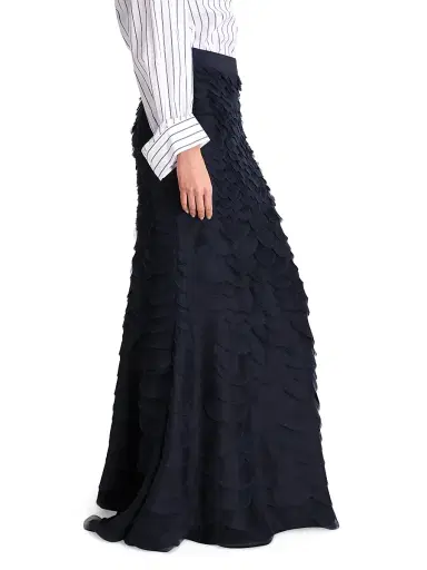 TWP Women's Everlasting Love Silk Maxi Skirt - Midnight - Size 4 | Thumbnail 4 TWP Women's Everlasting Love Silk Maxi Skirt - Midnight - Size 4 | Thumbnail 4