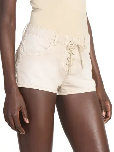 Isabel Marant Women's Delma Denim Shorts - Ecru | Thumbnail 4 Isabel Marant Women's Delma Denim Shorts - Ecru | Thumbnail 4