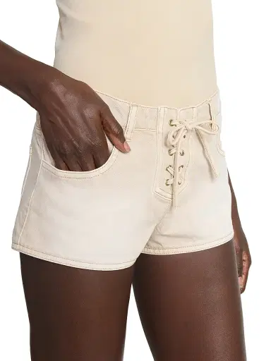 Isabel Marant Women's Delma Denim Shorts - Ecru | Thumbnail 6 Isabel Marant Women's Delma Denim Shorts - Ecru | Thumbnail 6