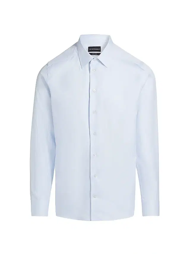 Men's Textured Solid Cotton Button-Front Shirt - Light Blue Men's Textured Solid Cotton Button-Front Shirt - Light Blue
