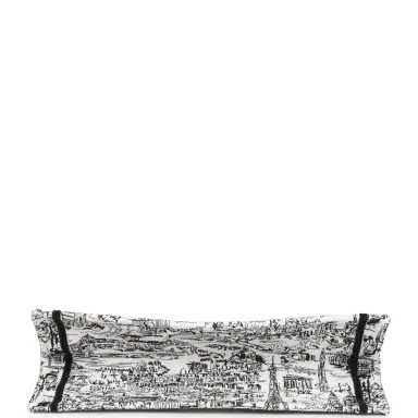 Dior Christian Dior "Paris All Over" Book Tote Medium White and Black Embroidered Canvas | Thumbnail 6 Dior Christian Dior "Paris All Over" Book Tote Medium White and Black Embroidered Canvas | Thumbnail 6