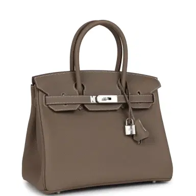 HERMÈS Hermes Birkin 30 Etoupe Togo Palladium Hardware | Thumbnail 2 HERMÈS Hermes Birkin 30 Etoupe Togo Palladium Hardware | Thumbnail 2