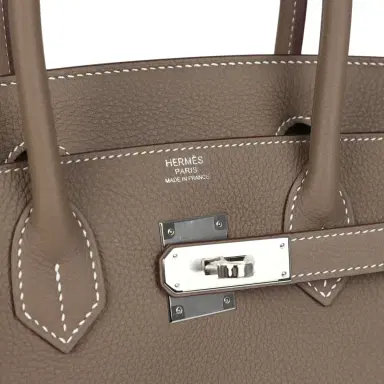 HERMÈS Hermes Birkin 30 Etoupe Togo Palladium Hardware | Thumbnail 7 HERMÈS Hermes Birkin 30 Etoupe Togo Palladium Hardware | Thumbnail 7
