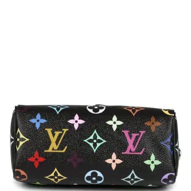 Louis Vuitton Louis Vuitton X Murakami Nano Speedy Bag Black Multicolor Monogram Gold Hardware | Thumbnail 6 Louis Vuitton Louis Vuitton X Murakami Nano Speedy Bag Black Multicolor Monogram Gold Hardware | Thumbnail 6