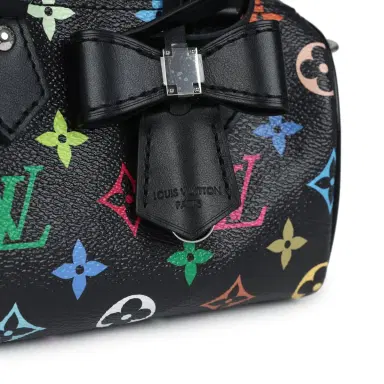 Louis Vuitton Louis Vuitton X Murakami Nano Speedy Bag Black Multicolor Monogram Gold Hardware | Thumbnail 7 Louis Vuitton Louis Vuitton X Murakami Nano Speedy Bag Black Multicolor Monogram Gold Hardware | Thumbnail 7