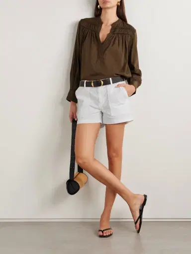 Nili Lotan Utility Cotton-blend Shorts | Thumbnail 2 Nili Lotan Utility Cotton-blend Shorts | Thumbnail 2