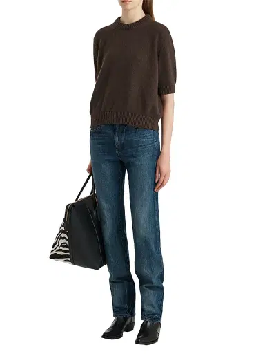 Khaite Women's Davin Cashmere Sweater - Coffee | Thumbnail 2 Khaite Women's Davin Cashmere Sweater - Coffee | Thumbnail 2
