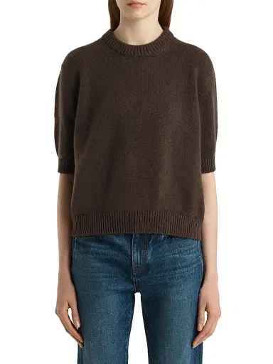 Khaite Women's Davin Cashmere Sweater - Coffee | Thumbnail 3 Khaite Women's Davin Cashmere Sweater - Coffee | Thumbnail 3