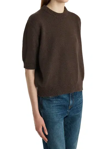Khaite Women's Davin Cashmere Sweater - Coffee | Thumbnail 4 Khaite Women's Davin Cashmere Sweater - Coffee | Thumbnail 4