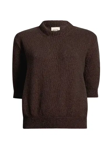 Khaite Women's Davin Cashmere Sweater - Coffee | Thumbnail 1 Khaite Women's Davin Cashmere Sweater - Coffee | Thumbnail 1