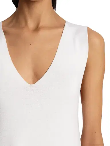 Khaite Women's Keran V-Neck Midi-Dress - Glaze | Thumbnail 4 Khaite Women's Keran V-Neck Midi-Dress - Glaze | Thumbnail 4