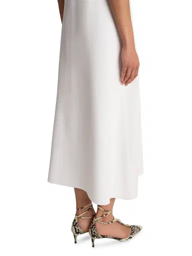 Khaite Women's Keran V-Neck Midi-Dress - Glaze | Thumbnail 5 Khaite Women's Keran V-Neck Midi-Dress - Glaze | Thumbnail 5
