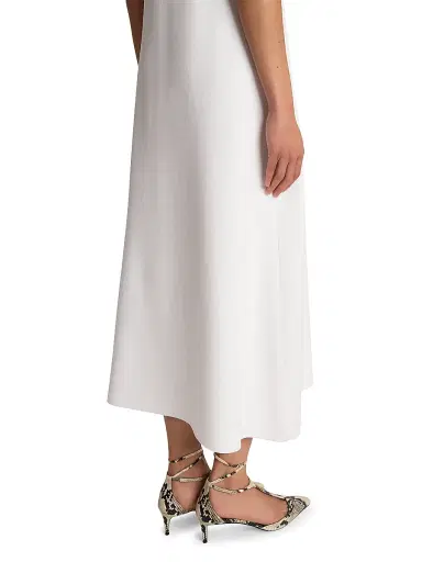 Khaite Women's Keran V-Neck Midi-Dress - Glaze | Thumbnail 6 Khaite Women's Keran V-Neck Midi-Dress - Glaze | Thumbnail 6