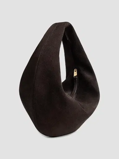 Khaite Women's Olivia Suede Hobo Bag - Dusty Pink | Thumbnail 13 Khaite Women's Olivia Suede Hobo Bag - Dusty Pink | Thumbnail 13