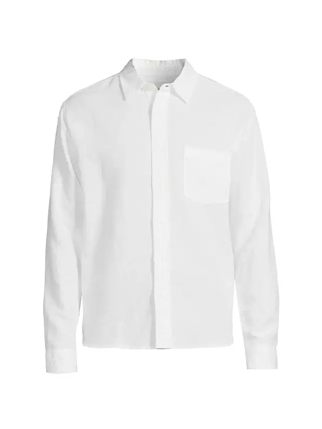 Men's Resonance Linen-Cotton Shirt - White Men's Resonance Linen-Cotton Shirt - White