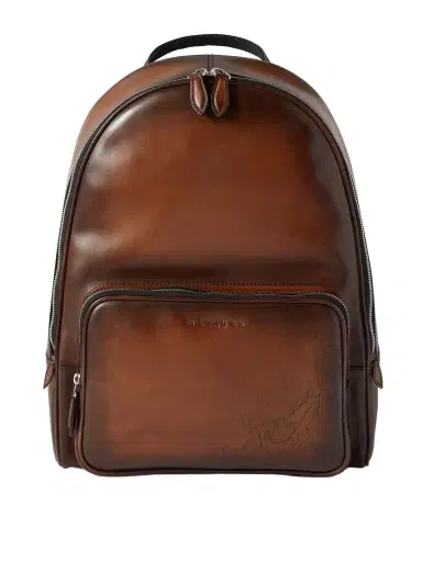 Berluti Time Off Scritto Venezia Leather Backpack - Men | Thumbnail 1 Berluti Time Off Scritto Venezia Leather Backpack - Men | Thumbnail 1