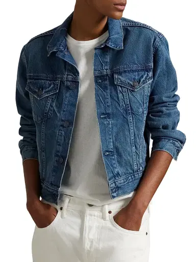 Polo Ralph Lauren Women's Relaxed Fit Denim Jacket - Meuse Wash | Thumbnail 3 Polo Ralph Lauren Women's Relaxed Fit Denim Jacket - Meuse Wash | Thumbnail 3