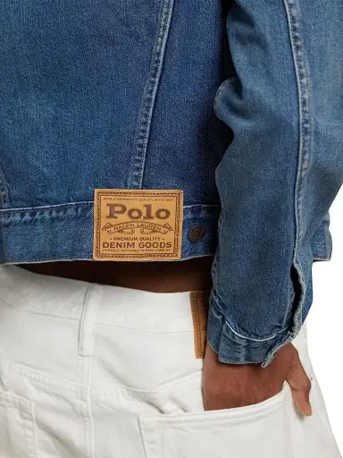 Polo Ralph Lauren Women's Relaxed Fit Denim Jacket - Meuse Wash | Thumbnail 6 Polo Ralph Lauren Women's Relaxed Fit Denim Jacket - Meuse Wash | Thumbnail 6