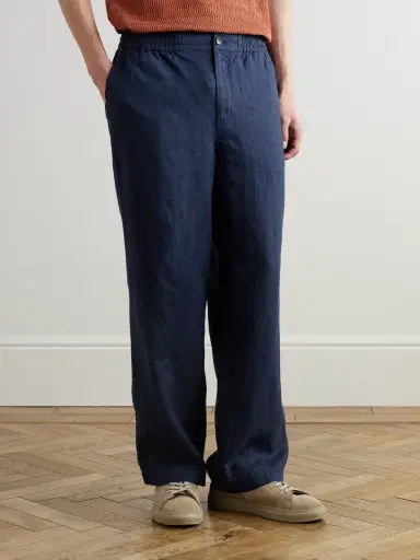 MR P. Arthur Wide-Leg Linen Drawstring Trousers - Men | Thumbnail 3 MR P. Arthur Wide-Leg Linen Drawstring Trousers - Men | Thumbnail 3