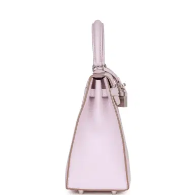 HERMÈS Hermes Kelly Sellier 25 Mauve Pale Epsom Palladium Hardware | Thumbnail 3 HERMÈS Hermes Kelly Sellier 25 Mauve Pale Epsom Palladium Hardware | Thumbnail 3