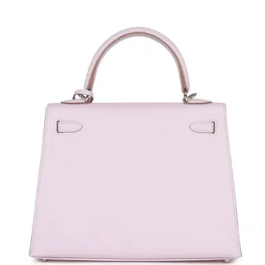 HERMÈS Hermes Kelly Sellier 25 Mauve Pale Epsom Palladium Hardware | Thumbnail 4 HERMÈS Hermes Kelly Sellier 25 Mauve Pale Epsom Palladium Hardware | Thumbnail 4