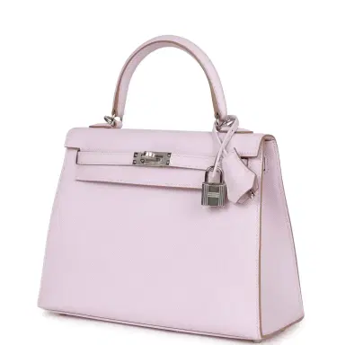 HERMÈS Hermes Kelly Sellier 25 Mauve Pale Epsom Palladium Hardware | Thumbnail 5 HERMÈS Hermes Kelly Sellier 25 Mauve Pale Epsom Palladium Hardware | Thumbnail 5